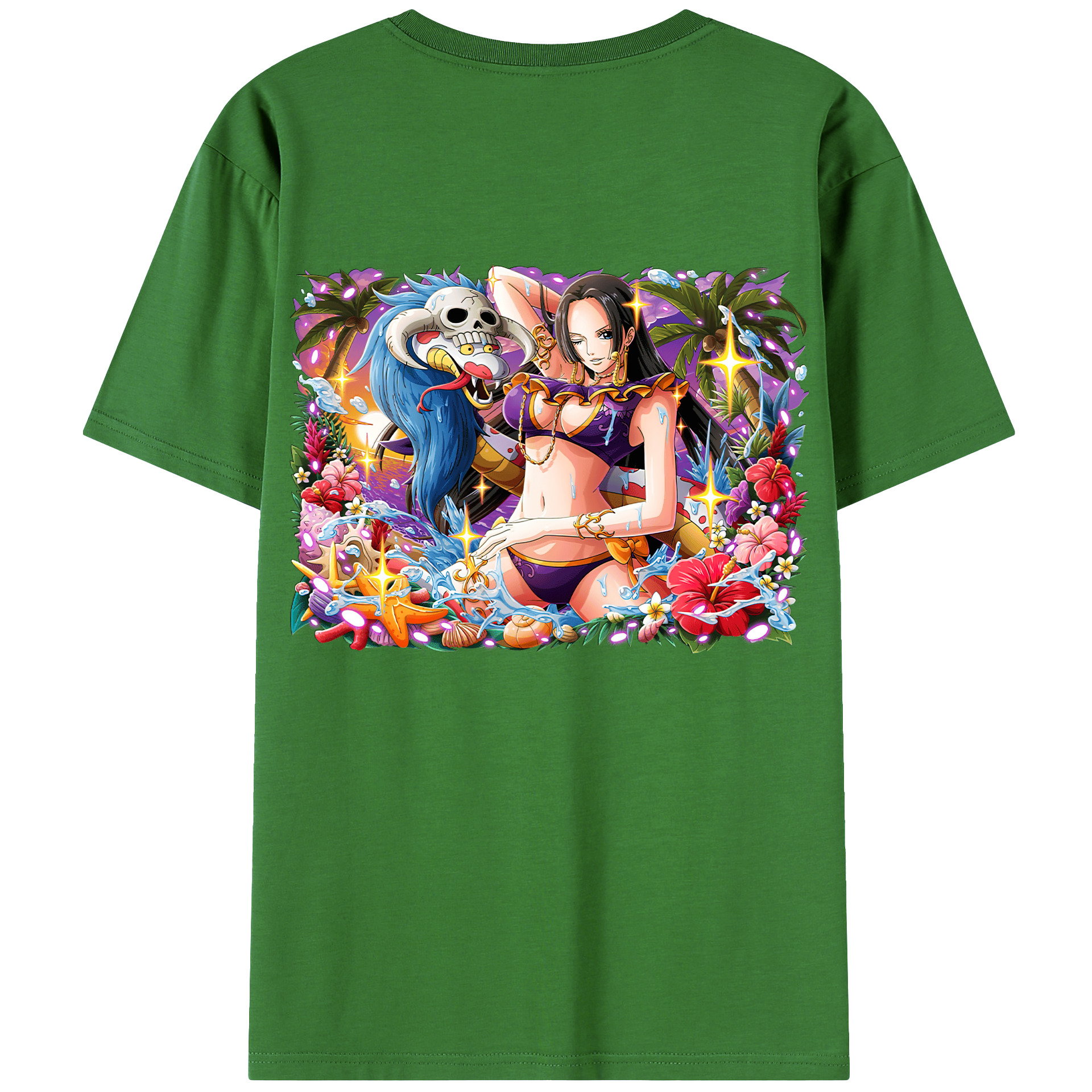 ワンピース ボア・ハンコック ONE PIECE Boa·Hancock レディース半袖Tシャツ(バックプリント)